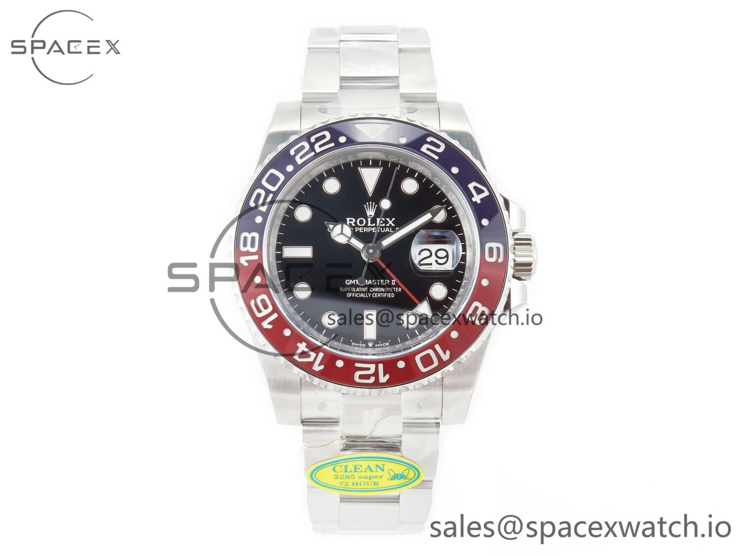 GMT-Master II 126710 BLRO Blue/Red Ceramic Clean Factory Best Edition on Bracelet DD3285 CHS V2 — custom-built watch