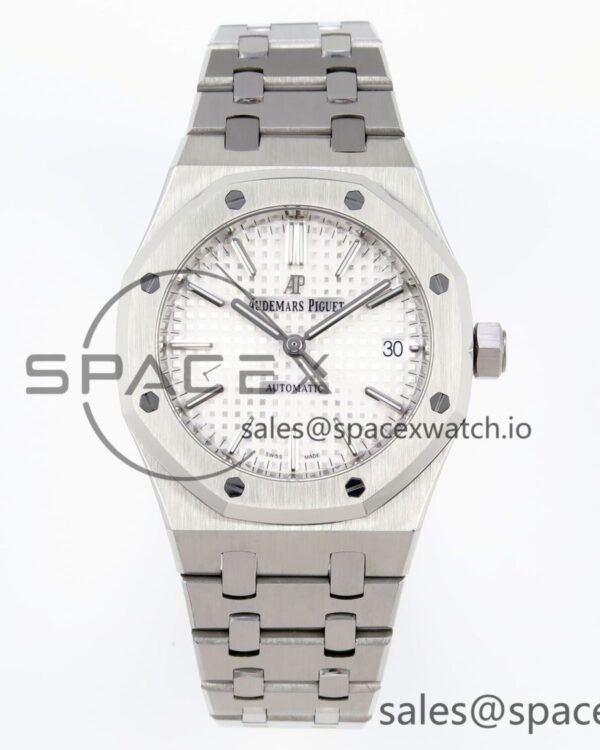 Audermars Piguet Royal Oak 37mm 15450 SS IPF Best Edition White Dial on SS Bracelet SA3120 hand-finished build — custom-built watch