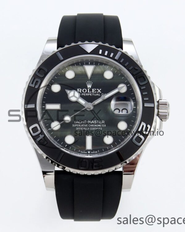 Rolex Yacht-Master 42mm 226659 Clean reference-accurate Falcon’s Eye Dial on Black Rubber Strap VR3235 — custom-built watch