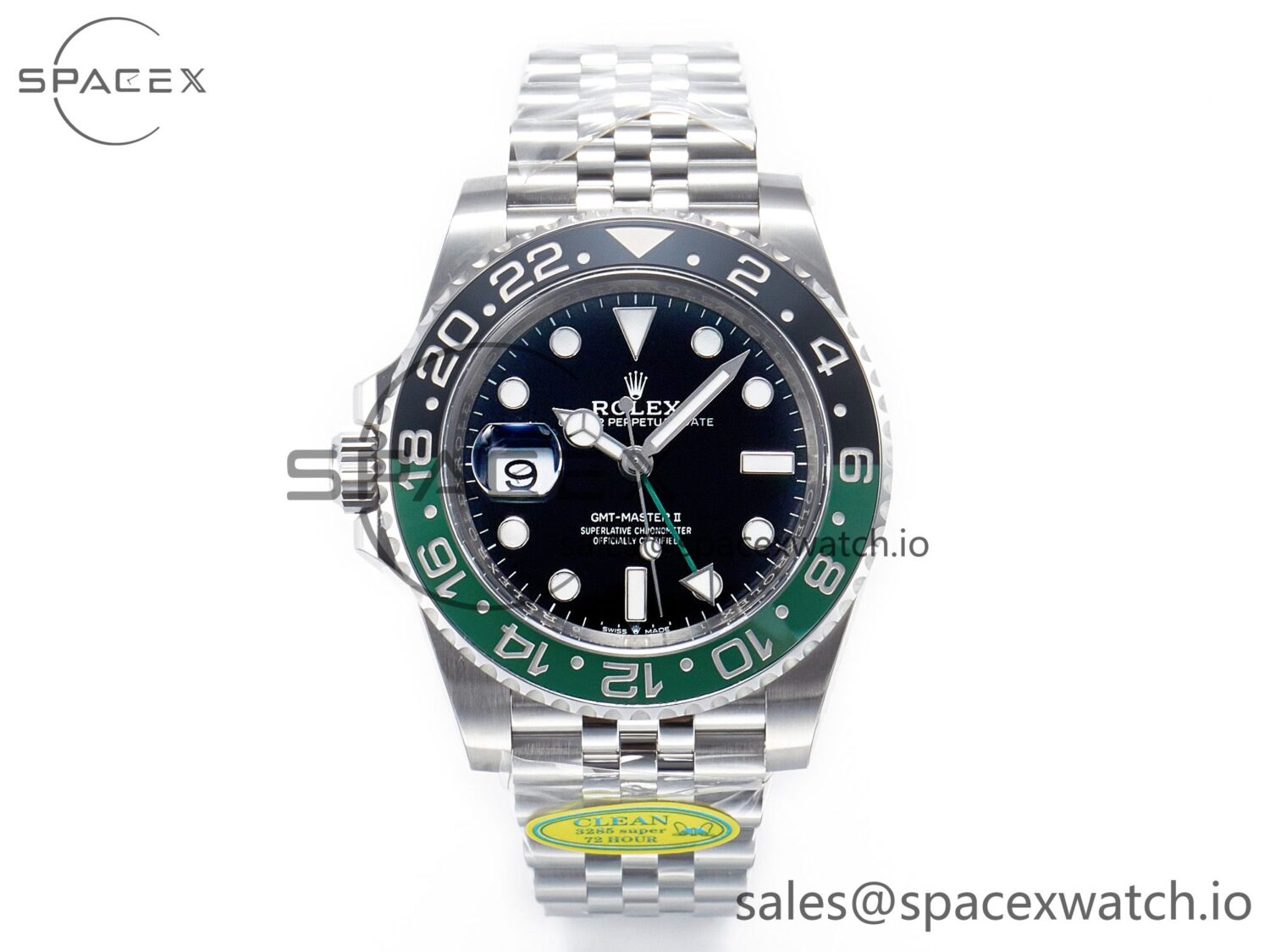 GMT Master II 126720 VTNR Clean 904L SS reference-accurate on Jubilee Bracelet DD3285 CHS — custom-built watch