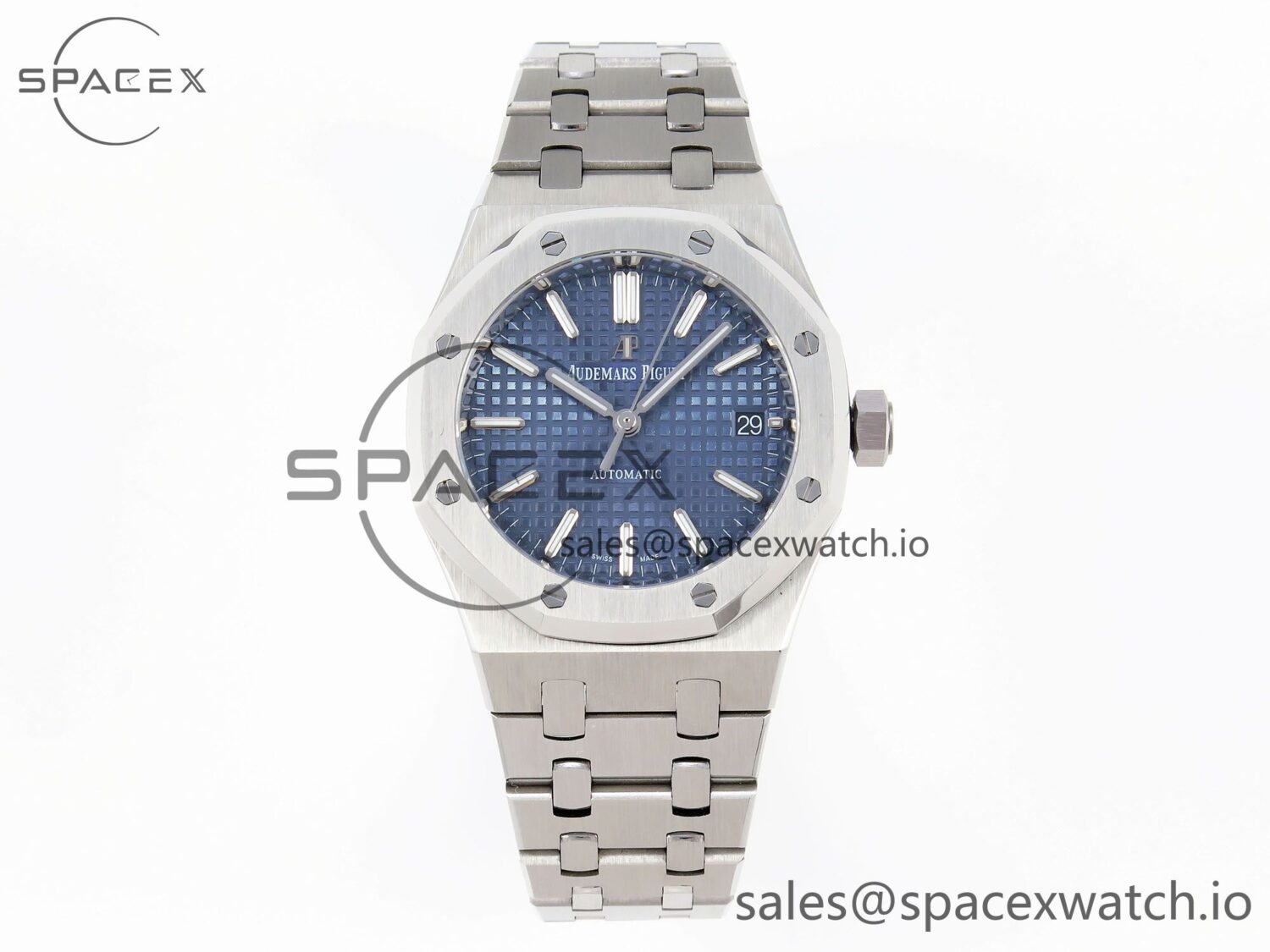 Audermars Piguet Royal Oak 37mm 15450 SS IPF Best Edition Blue Dial on SS Bracelet SA3120 hand-finished build — custom-built watch