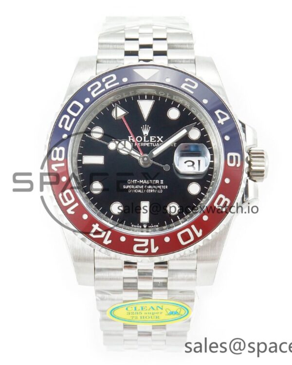 GMT-Master II 126710 BLRO Blue/Red Ceramic Clean Factory Best Edition on Oyster Bracelet DD3285 CHS V2 — custom-built watch
