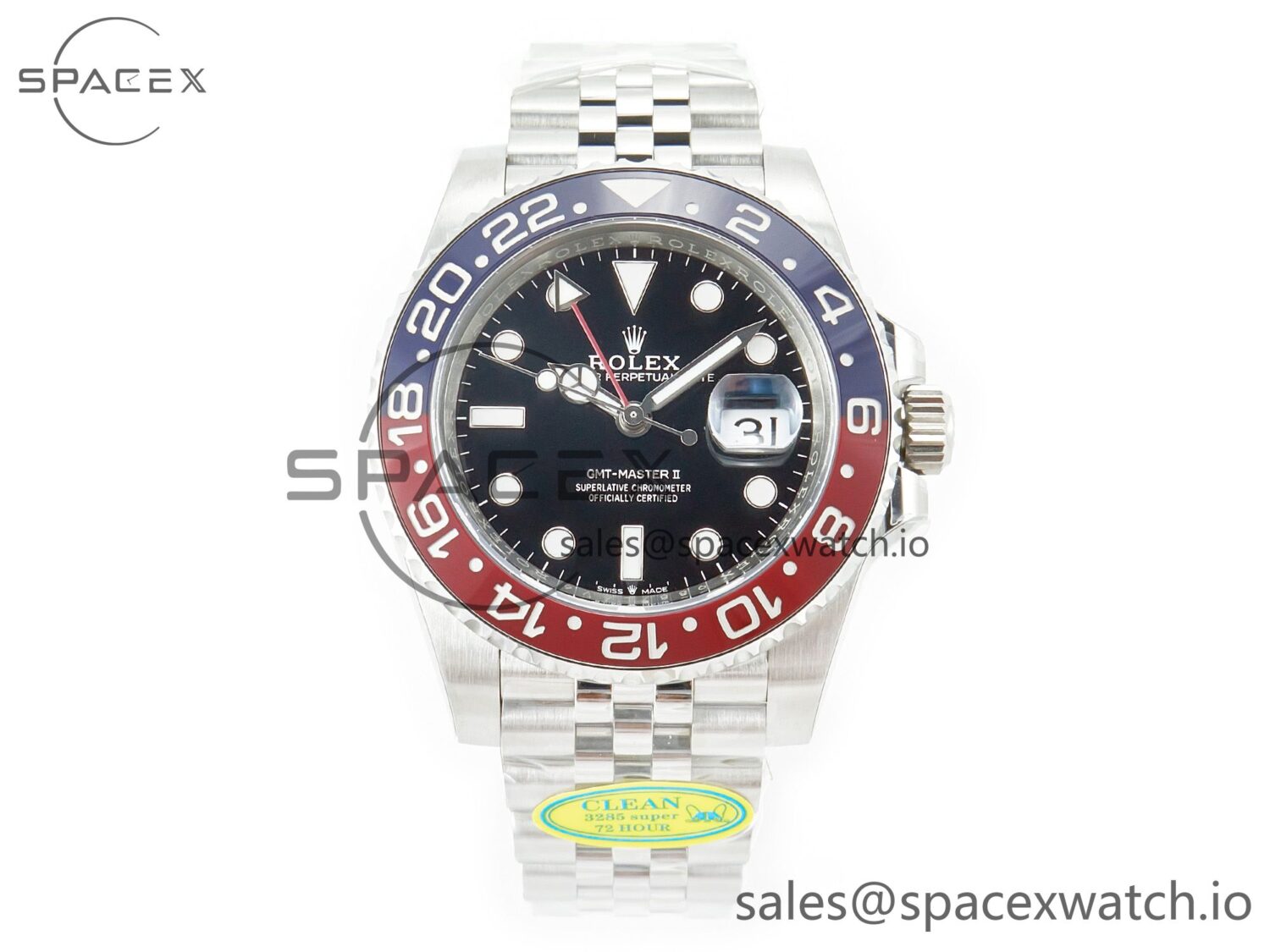GMT-Master II 126710 BLRO Blue/Red Ceramic Clean Factory Best Edition on Oyster Bracelet DD3285 CHS V2 — custom-built watch