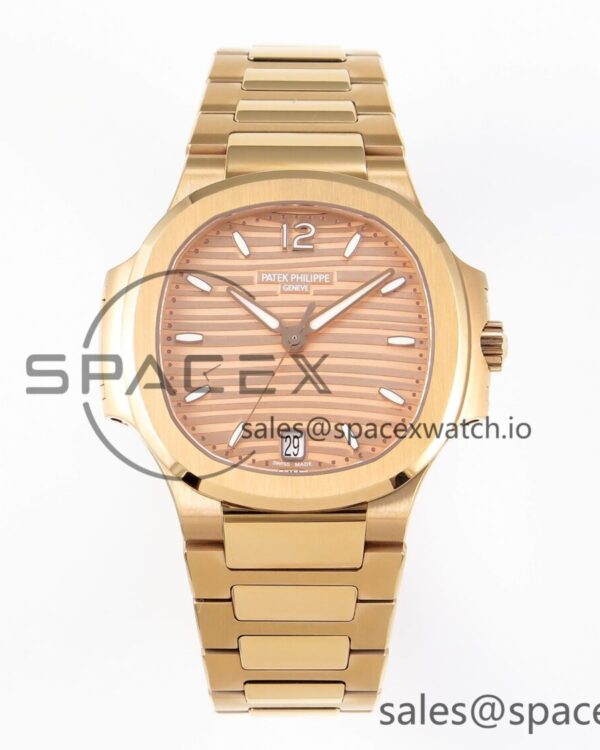 PATEK PHILIPPE NAUTILUS 7118 LADIES RG PPF reference-accurate RG DIAL ON RG BRACELET 324CS — custom-built watch