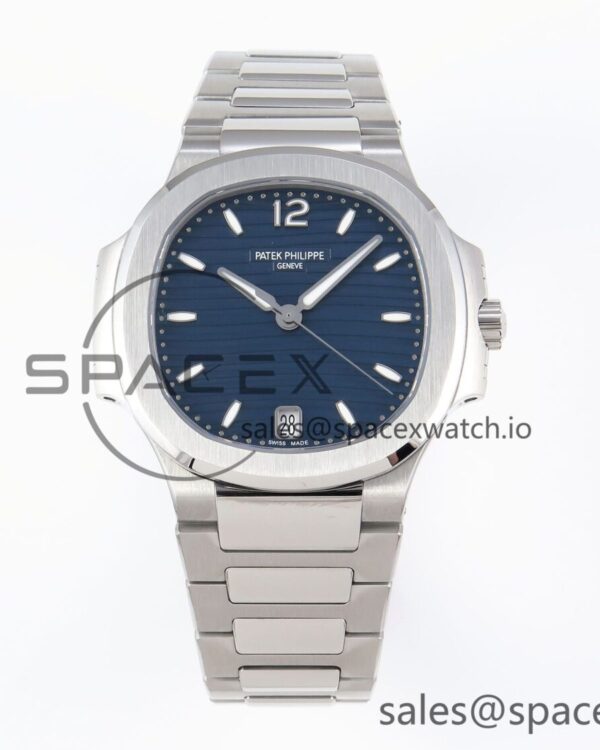 PATEK PHILIPPE NAUTILUS 7118 LADIES SS PPF reference-accurate BLUE DIAL ON SS BRACELET 324CS — custom-built watch