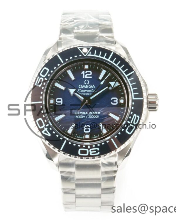 Seamaster ULTRA DEEP 6000M SS VSF reference-accurate Summer Blue Dial on SS Bracelet A8912 — custom-built watch