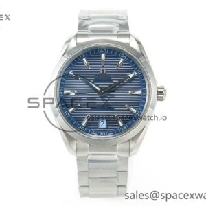 Aqua Terra 150M 41mm VSF reference-accurate Summer Blue Dial on SS Bracelet A8900 hand-finished build — custom-built watch