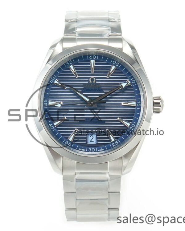 Aqua Terra 150M 41mm VSF reference-accurate Summer Blue Dial on SS Bracelet A8900 hand-finished build — custom-built watch