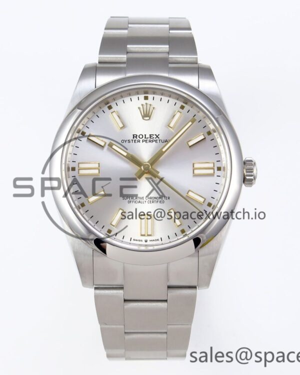 Rolex Oyster Perpetual 124300 41mm VSF reference-accurate 904L Steel Silver Dial VS3235 — custom-built watch