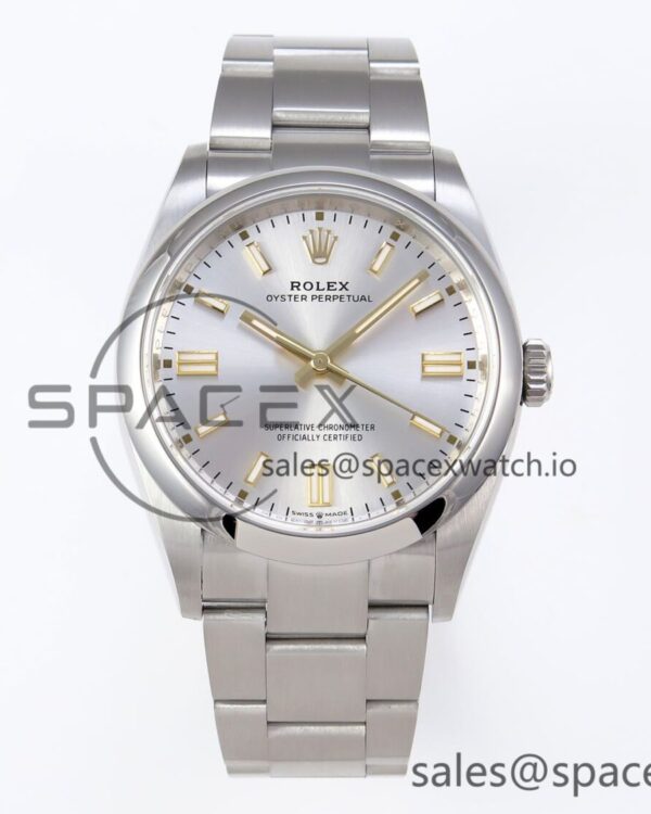 Rolex Oyster Perpetual 126000 36mm VSF reference-accurate 904L Steel Silver Dial VS3235 — custom-built watch