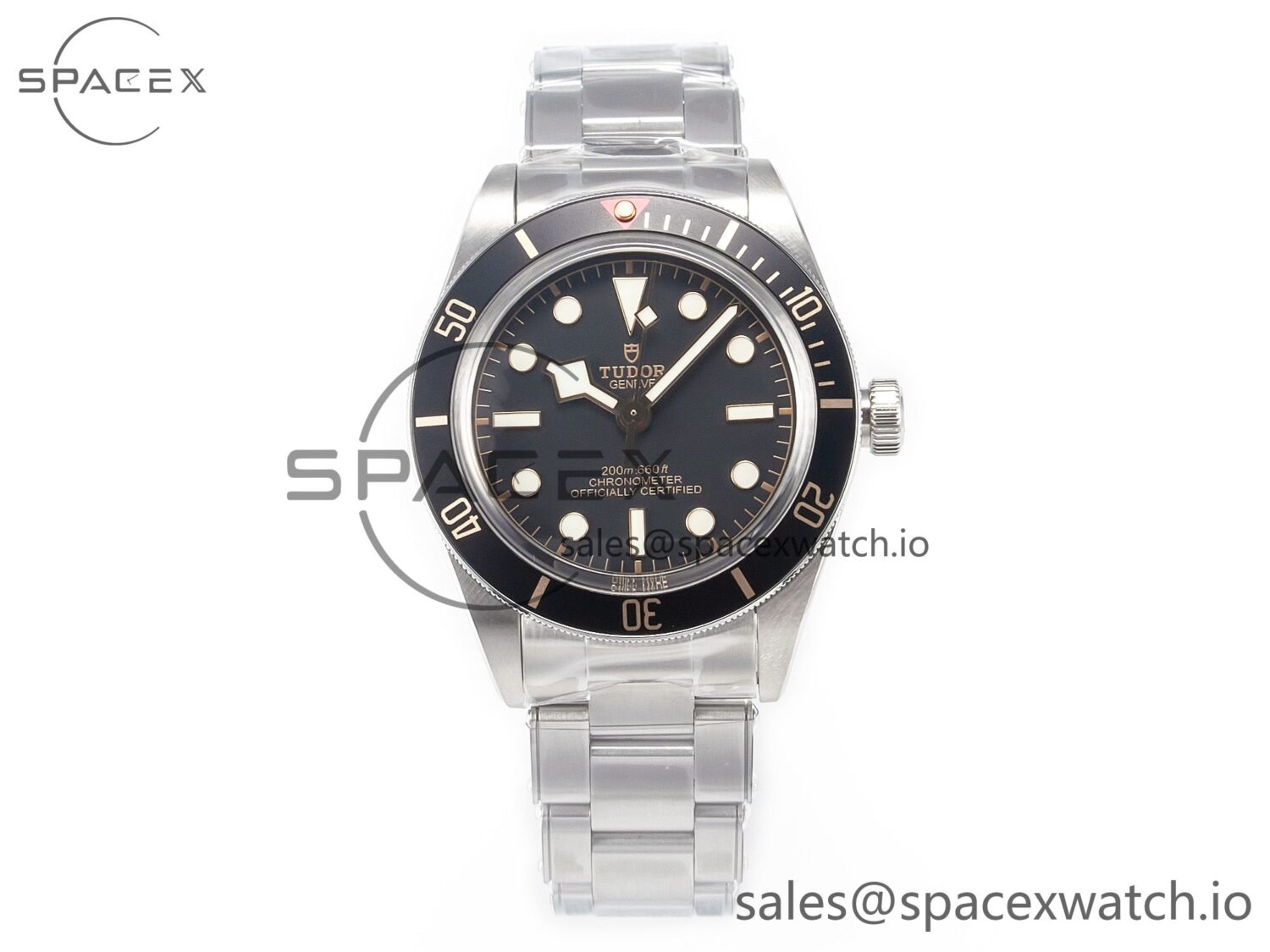 Black Bay 58 39mm SS ZF reference-accurate Black Dial on SS Bracelet A2824 — custom-built watch