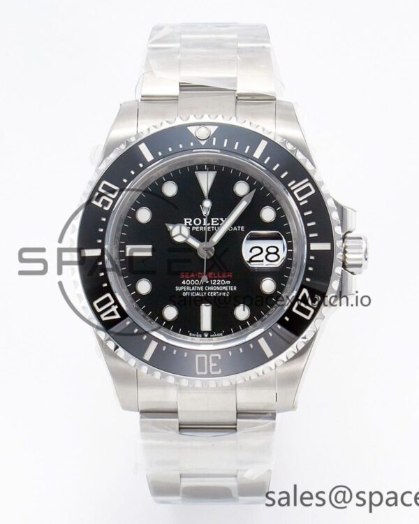 Sea-Dweller 126600 VSF reference-accurate 904L SS Case and Bracelet VS3235 — custom-built watch