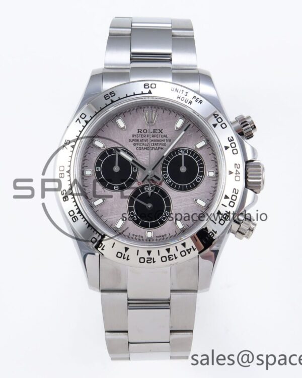 Rolex Daytona 116509 QF reference-accurate Gray Dial on SS Bracelet SH4130 V3 (Gain Weight) — custom-built watch