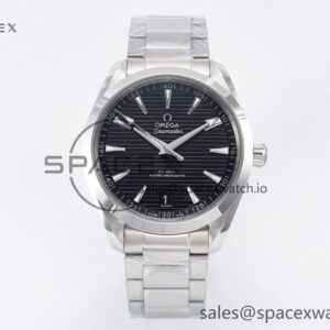 Aqua Terra 150m 41mm VSF reference-accurate Black Dial on SS Bracelet A8900 hand-finished build — custom-built watch