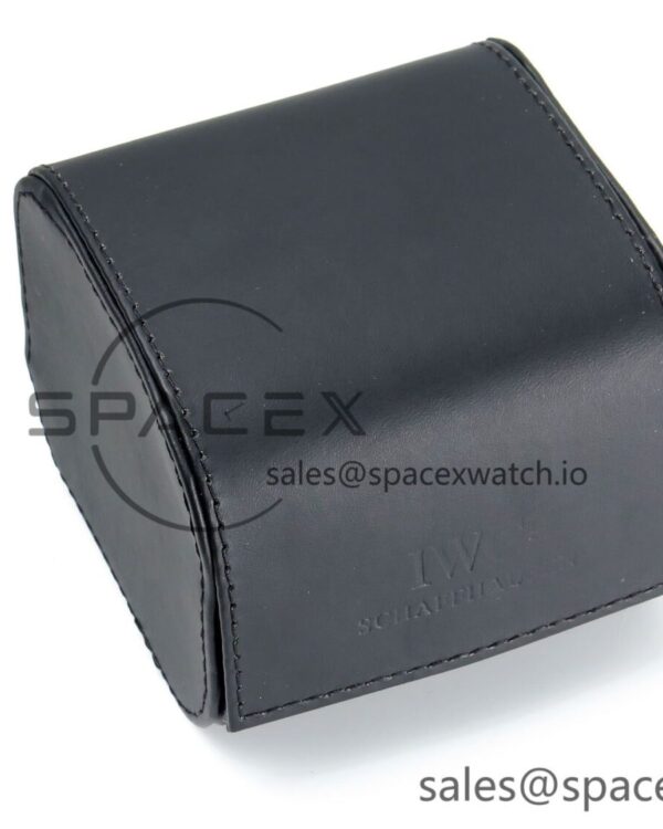 IWC BLACK LEATHER TRAVEL BOX IMPORTANT NOTE — custom-built watch