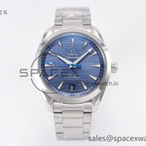 Aqua Terra 150m 41mm VSF reference-accurate Blue Dial on SS Bracelet A8900 hand-finished build — custom-built watch
