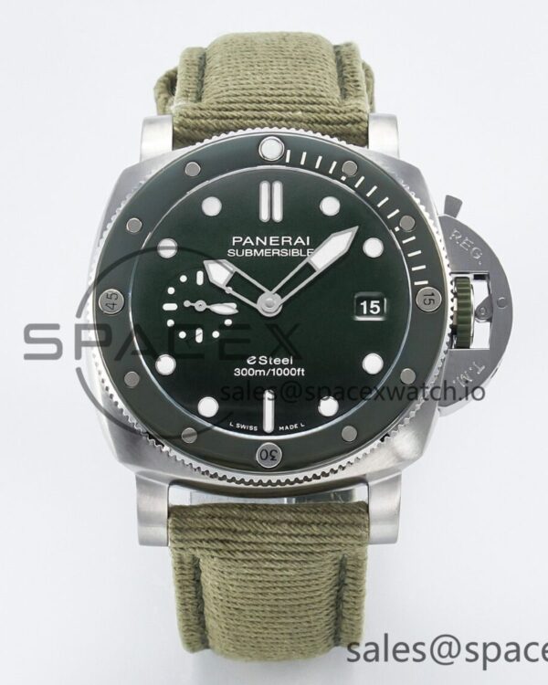 PAM1287 Y VSF reference-accurate Green Dial on Green Nylon Strap P900 — custom-built watch