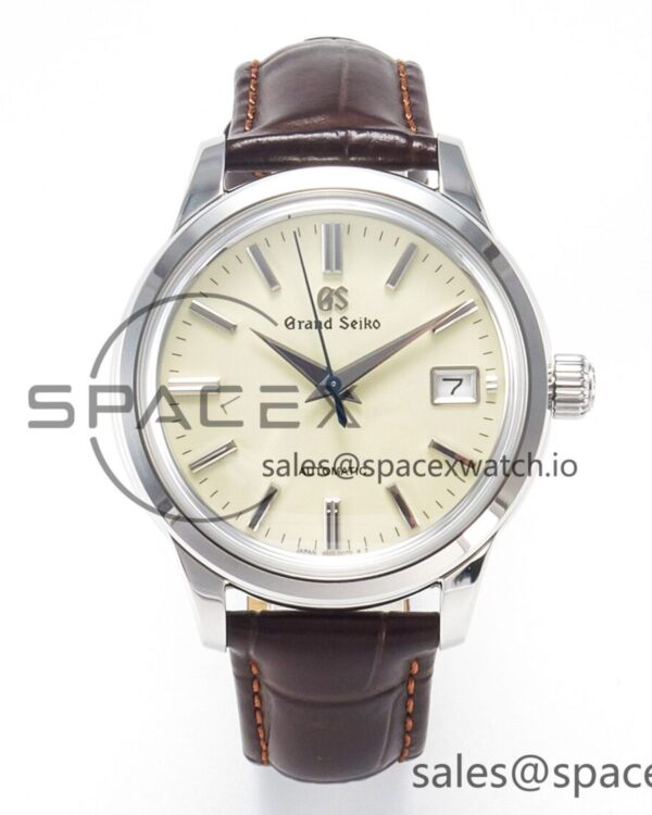 Elegance SBGR261 SS GSF reference-accurate Cream Dial on Brown Leather Strap NH34 — custom-built watch