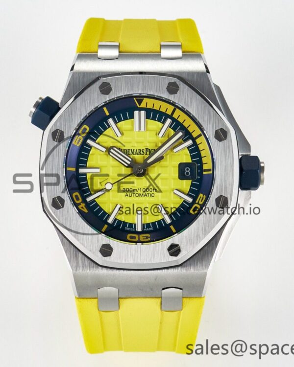 Royal Oak Offshore Diver Forged Carbon IPF Best Edition on Rubber Strap MIYOTA 9019 — custom-built watch
