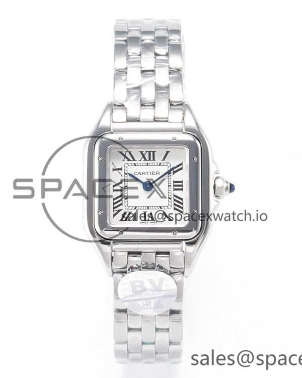 Panthère Secrete De Ladies 27mm SS BVF reference-accurate White Dial on SS Bracelet Ronda Quartz — custom-built watch