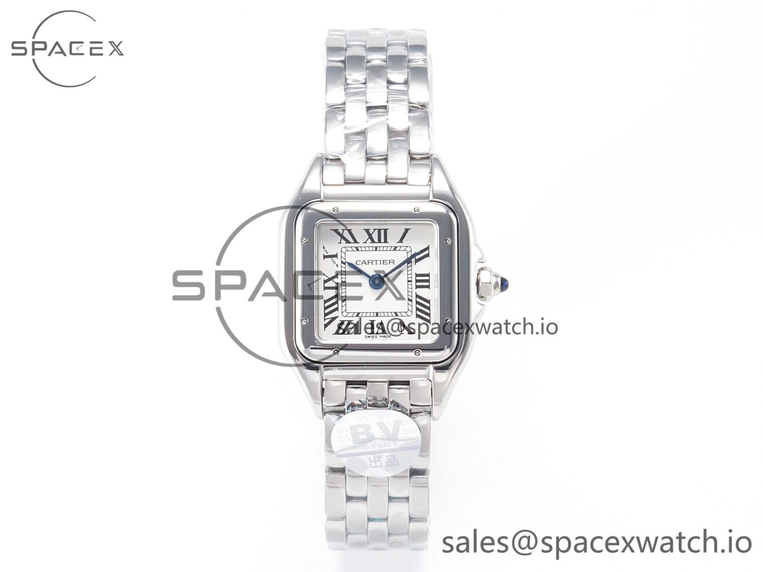 Panthère Secrete De Ladies 27mm SS BVF reference-accurate White Dial on SS Bracelet Ronda Quartz — custom-built watch