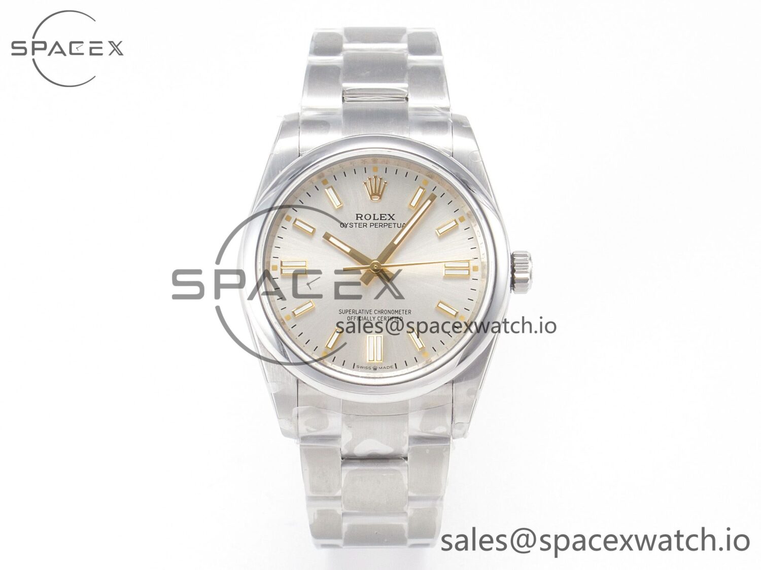 Oyster Perpetual 126000 36mm BPF reference-accurate 904L Steel Silver White Dial A3230 — custom-built watch