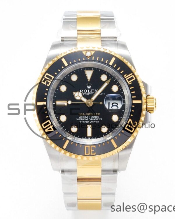 Sea-Dweller 126603 APF Best Edition Black Dial on SS/YG Bracelet VR3235 — custom-built watch