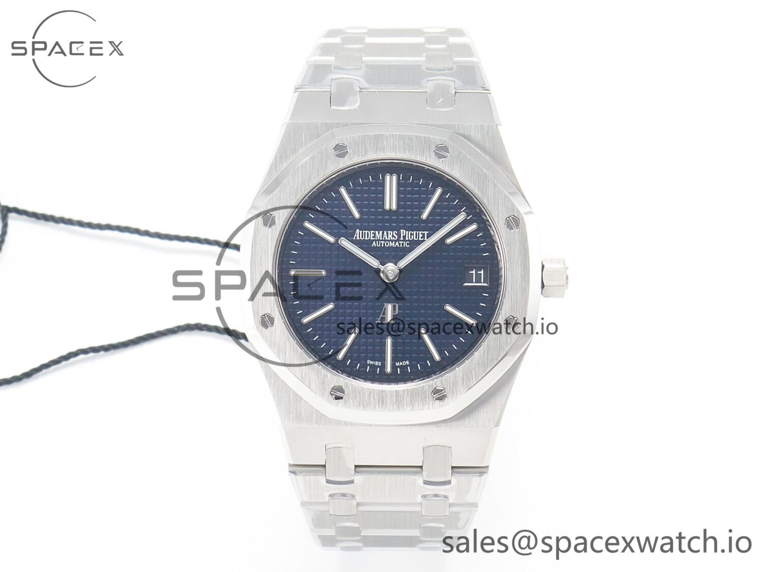 Royal Oak 39mm 15202 SS ZF reference-accurate Blue Textured Dial on SS Bracelet A2121 V2 — custom-built watch