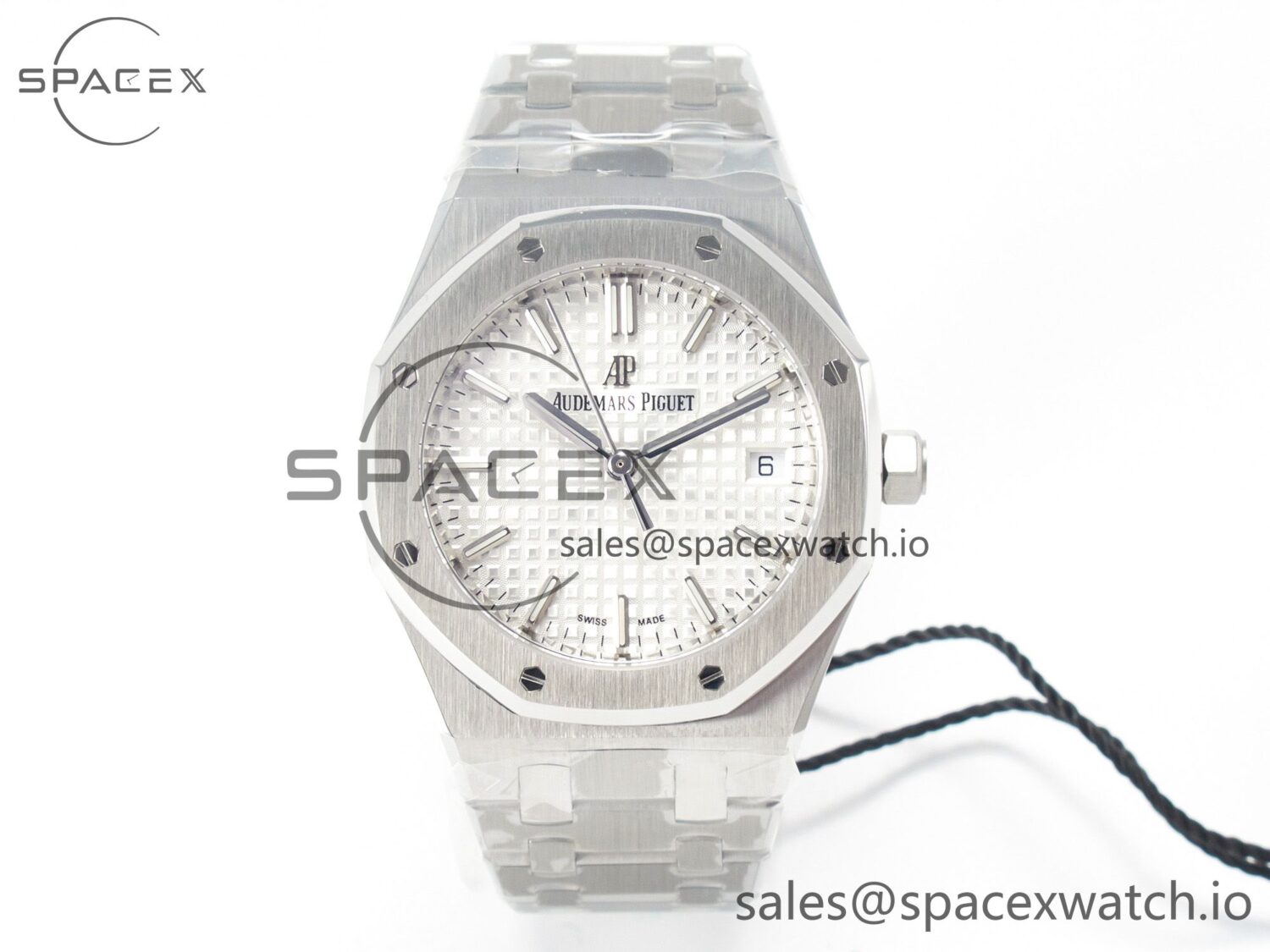 Royal Oak 34mm SS ZF reference-accurate White Textured Dial on SS Bracelet A5800 — custom-built watch