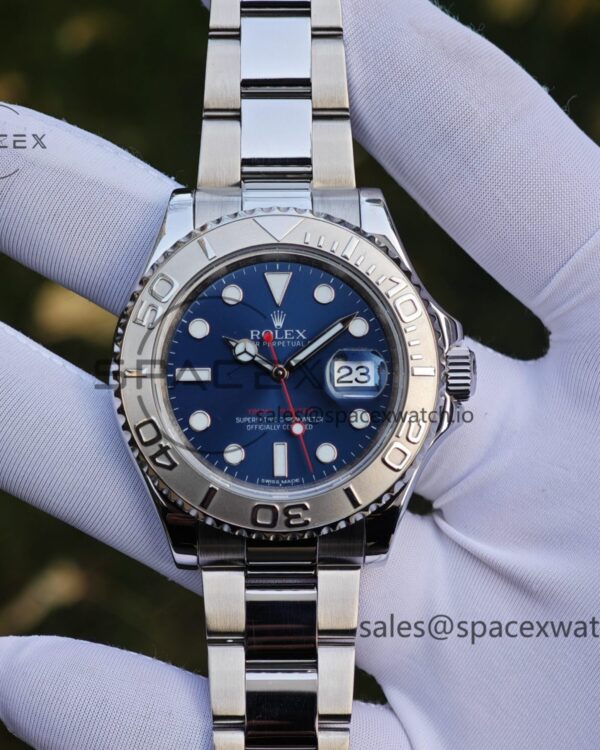 Rolex Yacht Master Series Blue Dial 116622 Custom Modified Original Factory Dial Outer Ring faithful pointer Calendar Crown 6-piece Set, Dandong 3155 Movement — custom-built watch