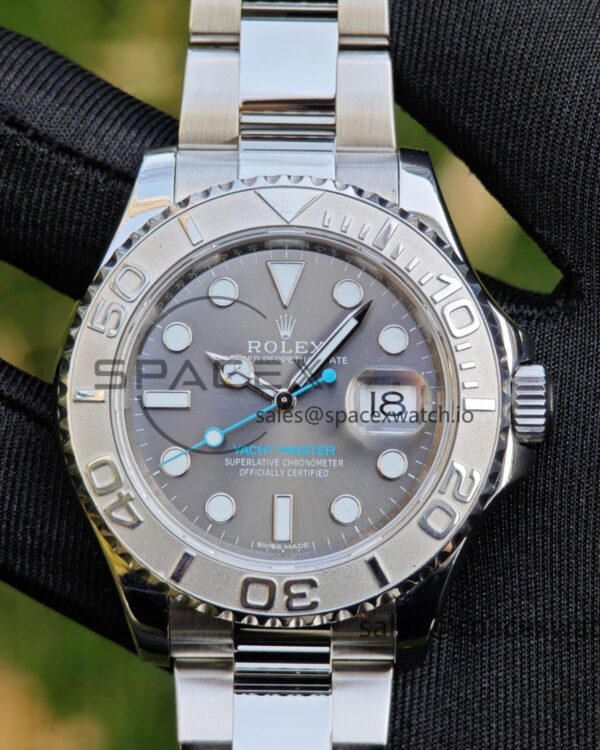 Rolex Yacht Master Series Grey Dial 116622 Customized Improved Original Factory Dial Outer Ring faithful pointer Calendar Crown 6-piece Set, Dandong 3155 Movement — custom-built watch