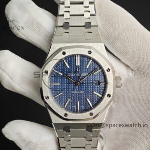 Audemars Piguet AP15400 blue dial, customized best alternative blue dial, replaces hands, case and strap for secondary polishing and grinding, 3120 integrated movement — custom-built watch