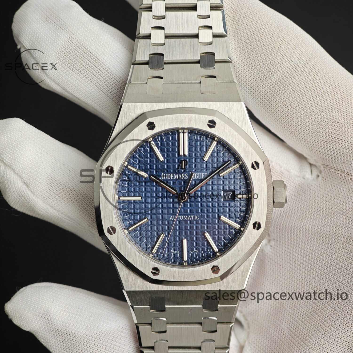 Audemars Piguet AP15400 blue dial, customized best alternative blue dial, replaces hands, case and strap for secondary polishing and grinding, 3120 integrated movement — custom-built watch