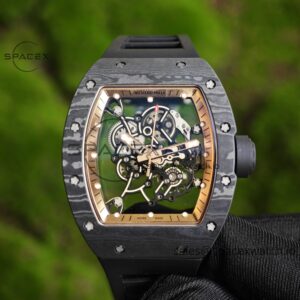 1: 1. Customized Best Version Black Gold RM-055, Black Carbon Fiber Case, Vaucher RMUL2 Movement, Black Rubber Strap, Titanium Buckle, Can be Paired with Nylon Strap — custom-built watch