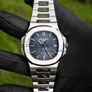 (Advanced Customization) 1: 1. Best Customization Patek Philippe 5711 Blue Dial, Best Alternative Needle Calendar Customization, PPM324 Integrated Movement Customization, Secondary Polishing and Grinding of Case and Strap — custom-built watch
