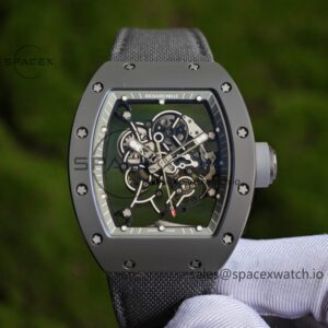 1: 1. Customize the best version RM-055 gray ceramic, titanium rubber inner shell, Vaucher RMUL2 super movement, gray rubber strap, titanium buckle, can be paired with nylon strap — custom-built watch