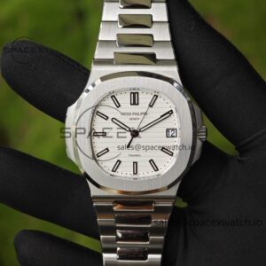 (Top Customization) Patek Philippe 5711/1A Tiffany Double Signature White Dial, Original Data reference-accurateCustomized Case and Strap, Customized Best Alternative Representative Plate, Pointer, Calendar, and ACE324 Integrated Movement, — custom-built watch