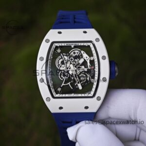 1: 1. Customize the best version RM-055 Japan limited edition, titanium rubber case, Vaucher RMUL2 super movement, blue rubber strap, high transparency curved sapphire crystal, titanium buckle — custom-built watch