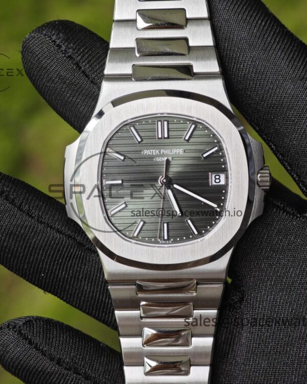 (Advanced customization) Patek Philippe 5711 green dial, customized best alternative dial pointer calendar, German CNC technology reference-accuratecustomized 316L stainless steel case, strap, customized 18K pure gold automatic tourbillon PPM324 integrated movement — custom-built watch