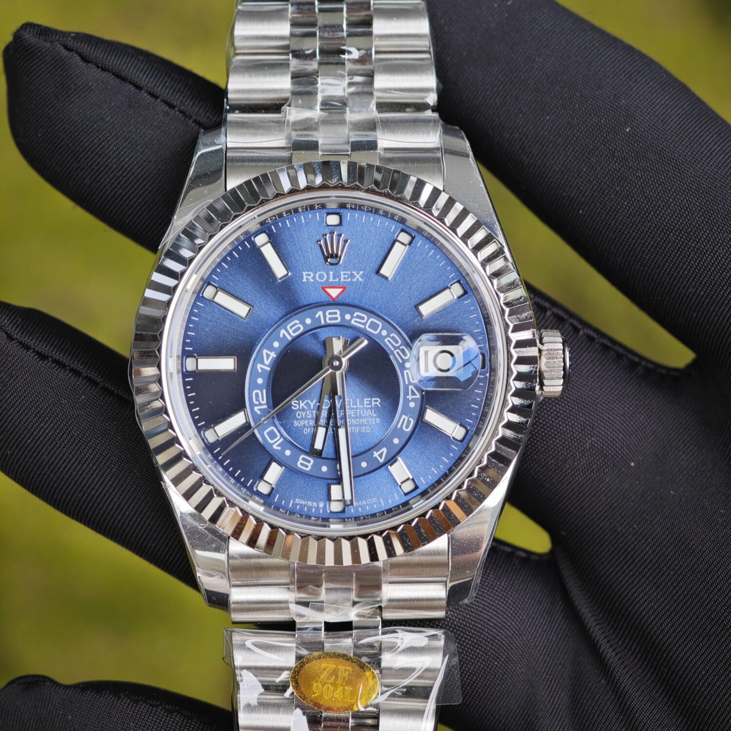 42mm Rolex Submariner M336934, blue dial. ZF factory version, 9002 movement. — custom-built watch