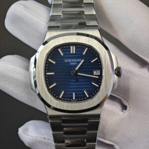 3K factory Patek Philippe 5811 blue dial, original data case, strap. Dandong 330 integrated movement customization. — custom-built watch
