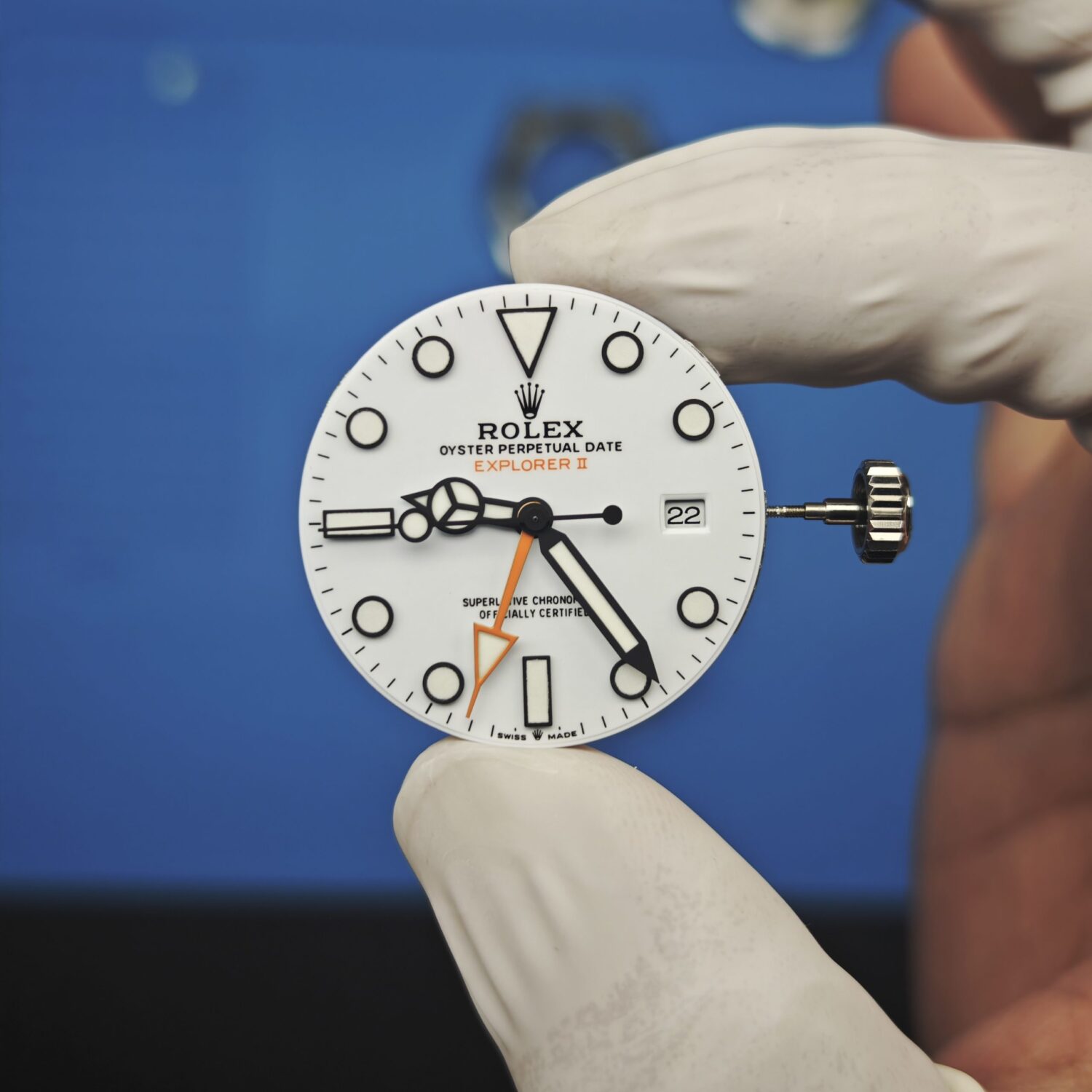Customized Rolex Explorer 42mm 216570 white dial, equipped with the best alternative dial, hands, and calendar, Dandong 3285 movement, and the entire watch undergoes secondary precision grinding treatment — custom-built watch