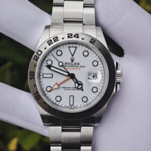 Customized Rolex Explorer 42mm 216570 white dial, equipped with the best alternative dial, hands, and calendar, Dandong 3285 movement, and the entire watch undergoes secondary precision grinding treatment — custom-built watch