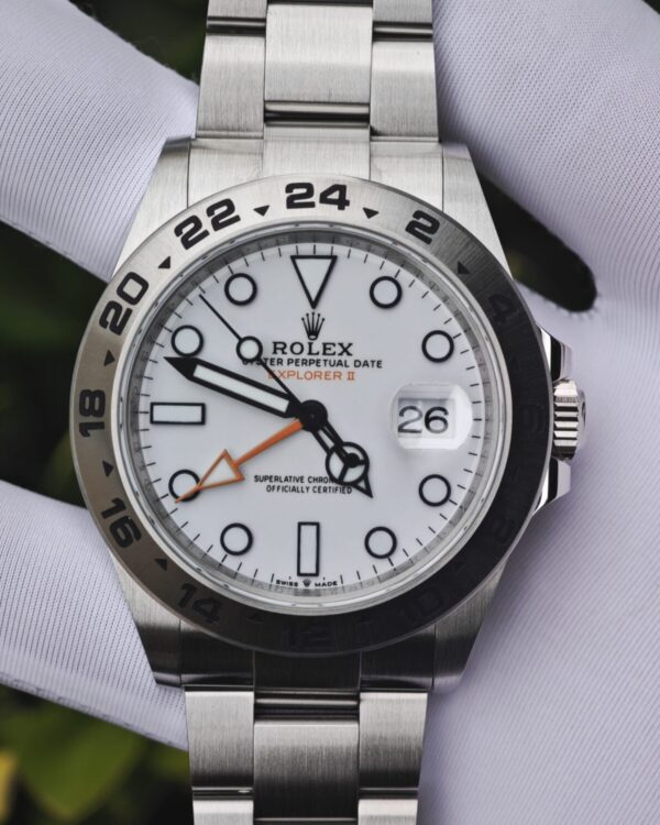 Customized Rolex Explorer 42mm 216570 white dial, equipped with the best alternative dial, hands, and calendar, Dandong 3285 movement, and the entire watch undergoes secondary precision grinding treatment — custom-built watch