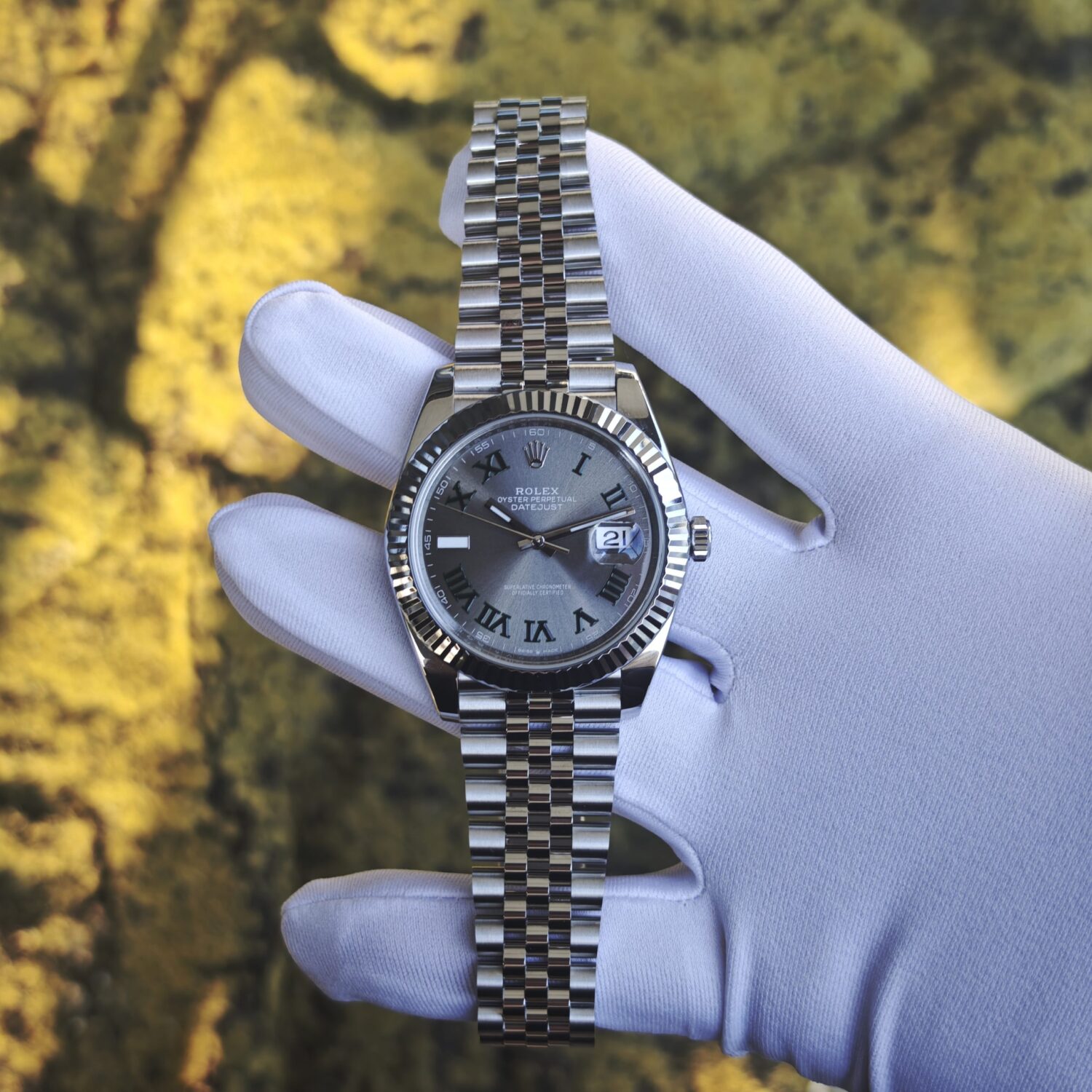 41mm Rolex DateJust m126300 five baht strap, customized replacement for representative plate, faithful, pointer accessories, Dandong 3235 integrated movement 904L steel case strap, secondary polishing — custom-built watch