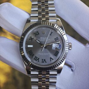 41mm Rolex DateJust m126300 five baht strap, customized replacement for representative plate, faithful, pointer accessories, Dandong 3235 integrated movement 904L steel case strap, secondary polishing — custom-built watch