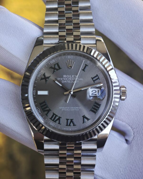 41mm Rolex DateJust m126300 five baht strap, customized replacement for representative plate, faithful, pointer accessories, Dandong 3235 integrated movement 904L steel case strap, secondary polishing — custom-built watch
