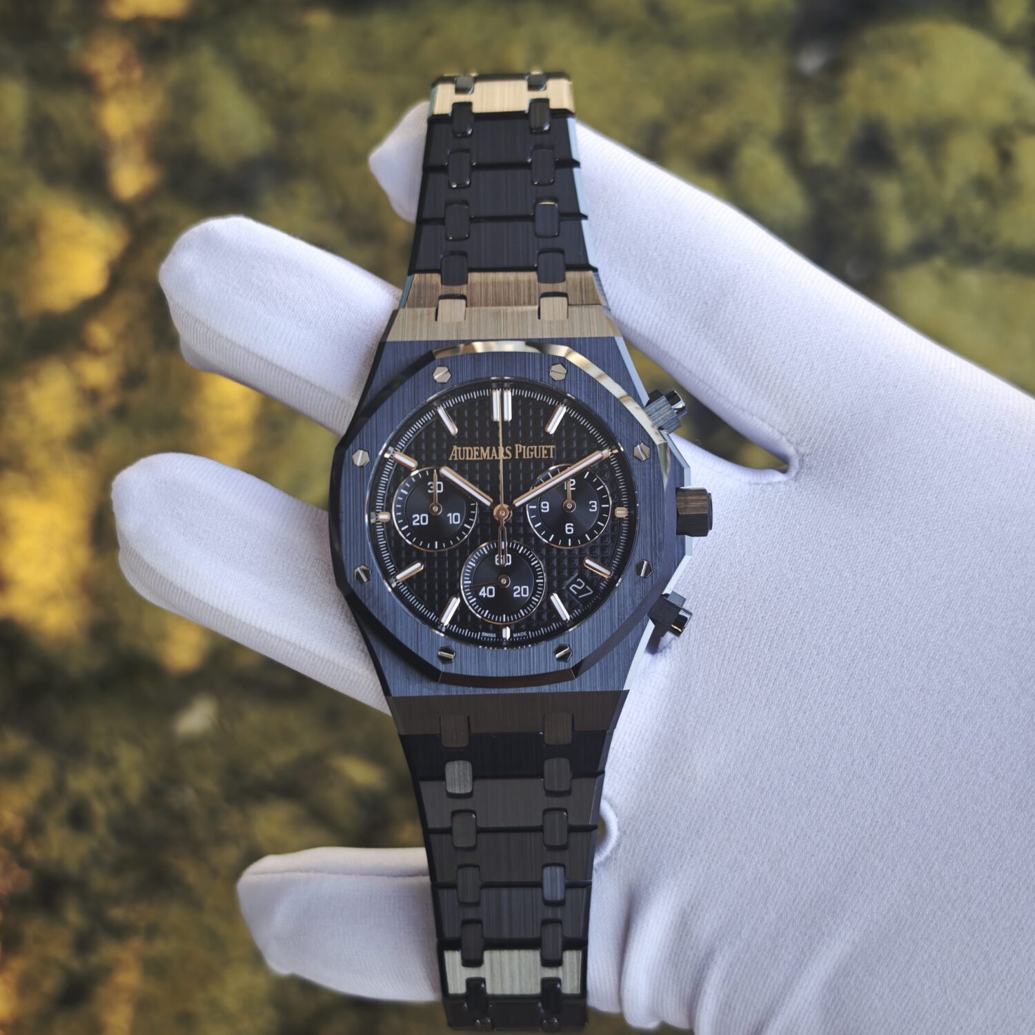 AP Royal Oak 26240 Black Ceramic, CNC Crafted reference-accurateCustomized Black Ceramic Case, Equipped with the Best Customized Black Dial, Pointer, and Solid Needle Shaft, Customized 4401 Integrated Movement — custom-built watch