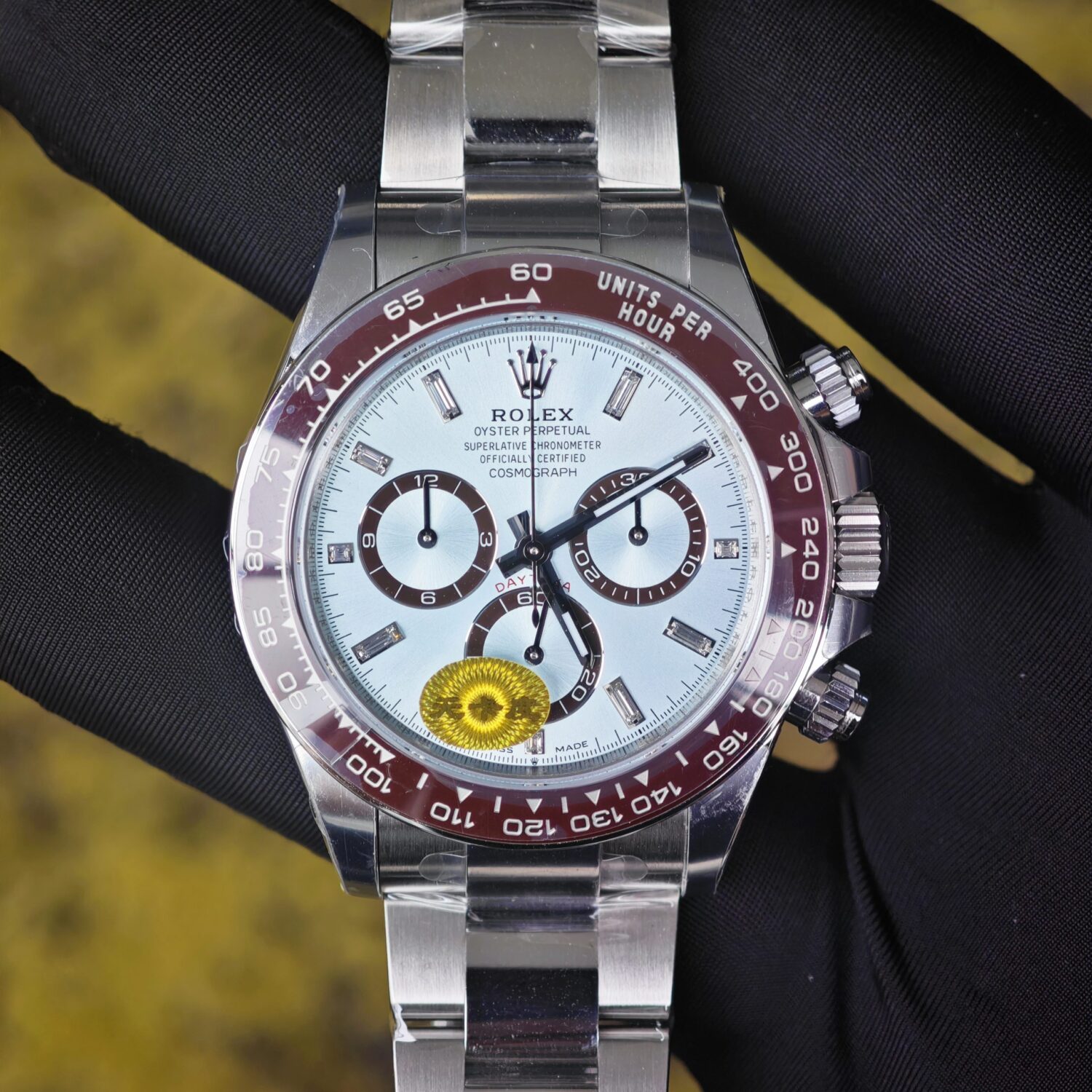 VS version Daytona 116506 Ice Blue Di, Ice Blue dial, transparent bottom cover, Dandong 4131 movement — custom-built watch