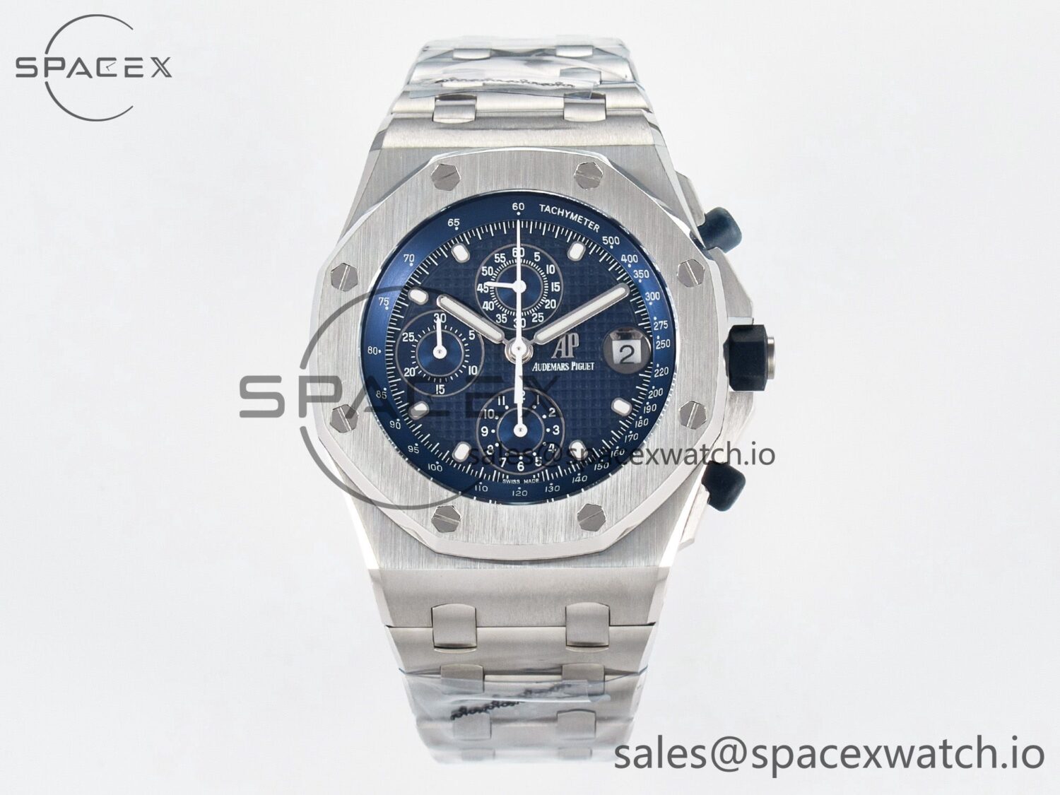 Royal Oak Offshore 42mm Re-edition SS TKF Best Edition Blue Dial on SS Bracelet A7750 — custom-built watch